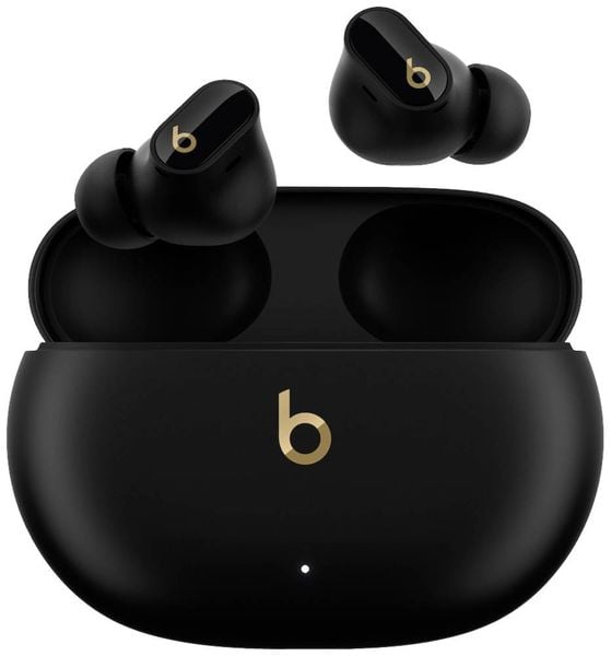 Beats Studio Buds Plus HiFi In Ear Kopfhörer Bluetooth® Stereo Schwarz/Gold Noise Cancelling, Mikrofon-Rauschunterdrücku