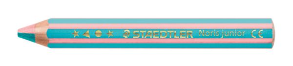 Produktbild: STAEDTLER Noris junior 140 Kindermalstift 3 in 1, 6 Duo Malstifte + 1 Spitzer