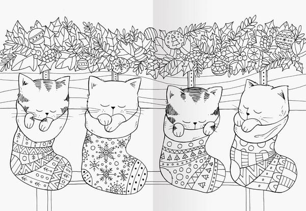 Produktbild: A Million Christmas Cats: Mein Katzen-Malbuch zu Weihnachten