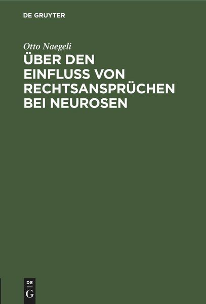 Produktbild: &Uuml;ber den Einflu&szlig; von Rechtsanspr&uuml;chen bei Neurosen