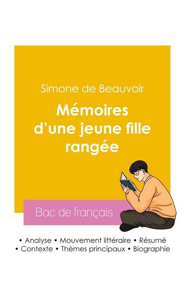Produktbild: R&eacute;ussir son Bac de fran&ccedil;ais 2026 : Analyse des M&eacute;moires d'une jeune fille rang&eacute;e de Simone de Beauvoir