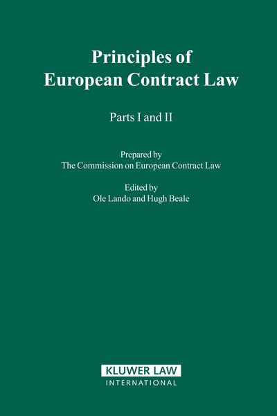 Produktbild: Principles of European Contract Law