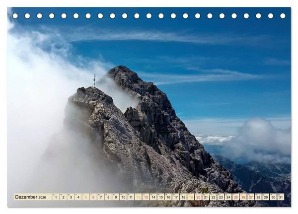 Produktbild: Deutsche Alpen, eine Reise von Lindau am Bodensee bis Berchtesgaden (Tischkalender 2026 DIN A5 quer), CALVENDO Monatskalender