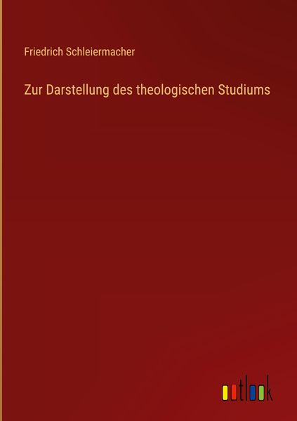Produktbild: Zur Darstellung des theologischen Studiums