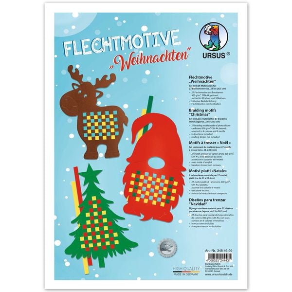 Produktbild: URSUS 27 Flechtmotive "Weihnachten"