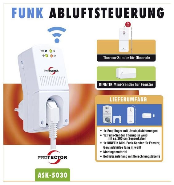 Produktbild: Protector Funk-Abluftsteuerung ASK-5030 1800W