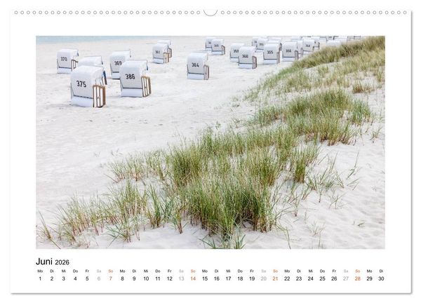 Produktbild: Strandkorb Idylle (Wandkalender 2026 DIN A2 quer), CALVENDO Monatskalender