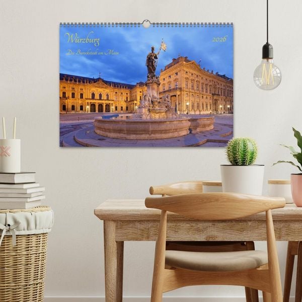 Produktbild: W&uuml;rzburg Die Barockstadt am Main (Wandkalender 2026 DIN A3 quer), CALVENDO Monatskalender