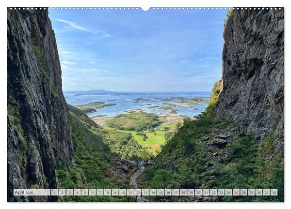 Produktbild: Wandern in Norwegen - Einklang von Gebirge und Meer (Wandkalender 2026 DIN A2 quer), CALVENDO Monatskalender