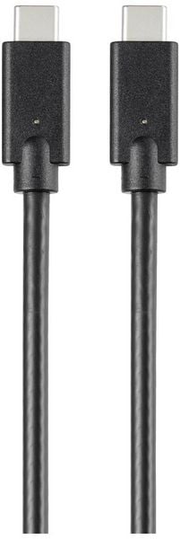 Produktbild: Renkforce USB-Ladekabel USB 2.0 USB-C&reg; Stecker, USB-C&reg; Stecker 1.00 m Schwarz TPE-Mantel RF-5251918