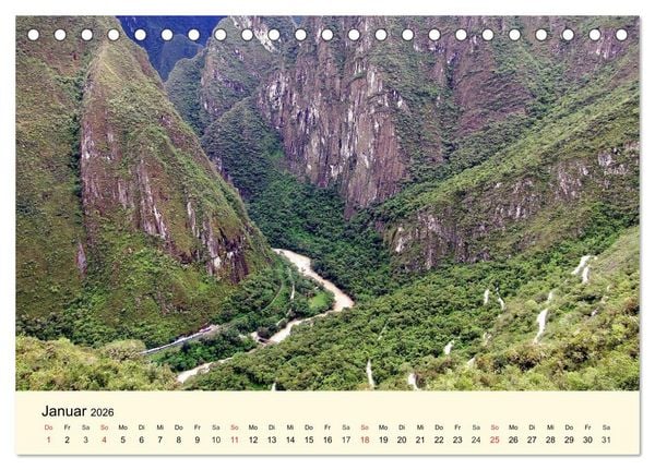 Produktbild: Im Land der Inka (Tischkalender 2026 DIN A5 quer), CALVENDO Monatskalender
