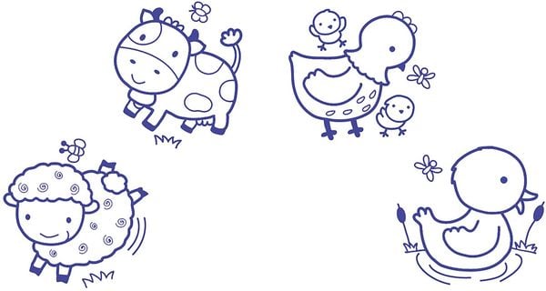 Produktbild: Baby Stempel Bauernhof