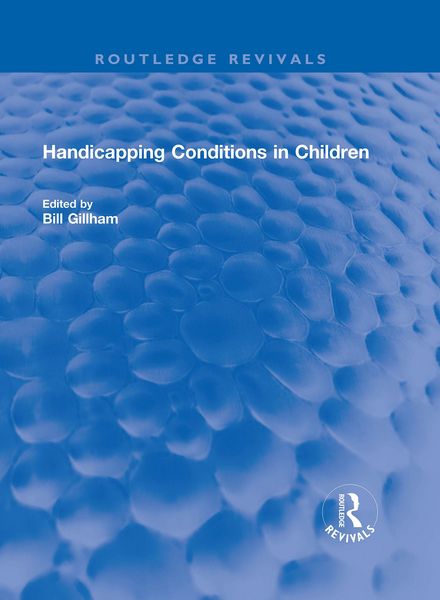 Produktbild: Handicapping Conditions in Children