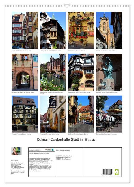 Produktbild: Colmar - Zauberhafte Stadt im Elsass (Wandkalender 2026 DIN A2 hoch), CALVENDO Monatskalender