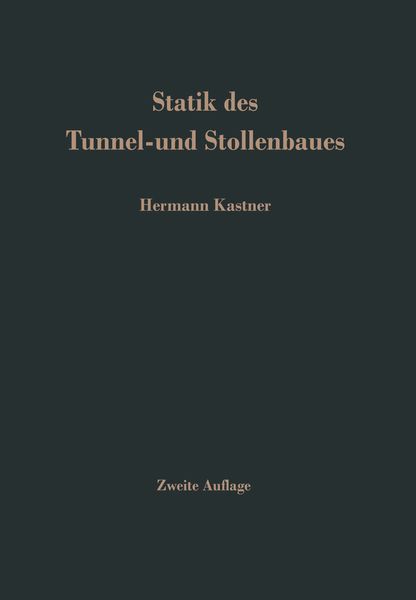 Produktbild: Statik des Tunnel- und Stollenbaues