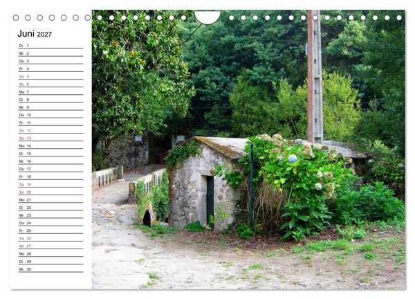 Produktbild: Jakobsweg - Camino Portugues (Wandkalender 2027 DIN A4 quer), CALVENDO Monatskalender
