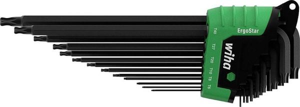 Wiha TORX Winkelschraubendreher-Set T 5, T 6, T 7, T 8, T 9, T 10, T 15, T 20, T 25, T 27, T 30, T 40, T 45 13teilig