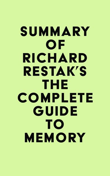 Produktbild: Summary of Richard Restak's The Complete Guide to Memory