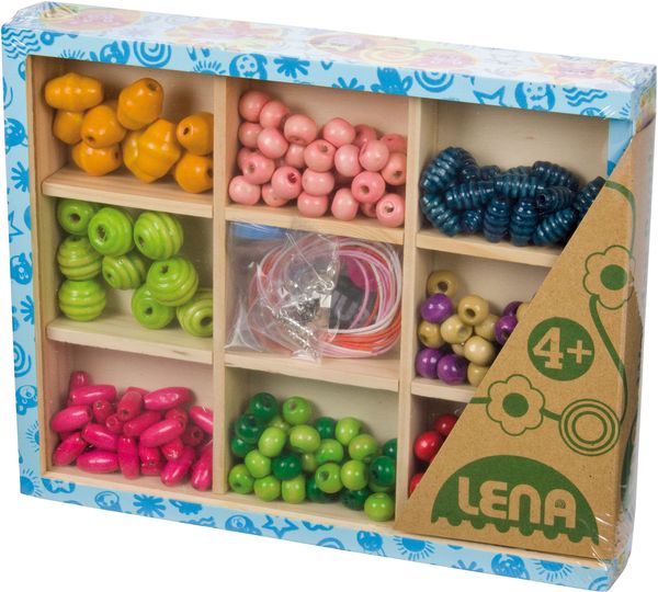 Produktbild: Lena Holzperlen Holzkassette, mittel