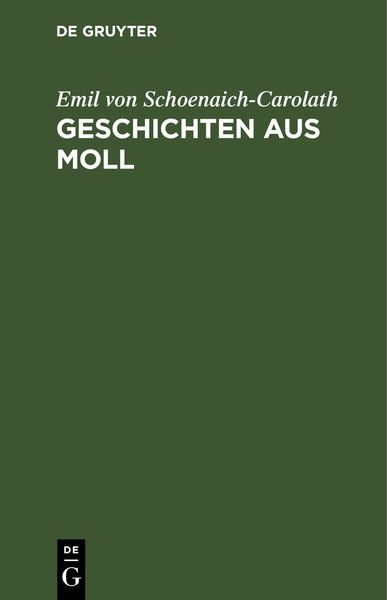 Produktbild: Geschichten aus Moll