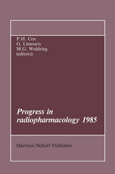 Produktbild: Progress in Radiopharmacology 1985