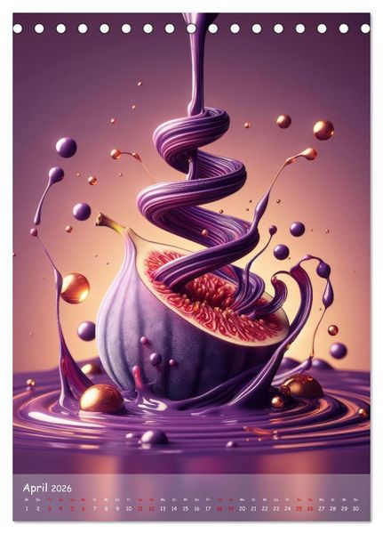 Produktbild: Quirlige Fr&uuml;chtchen (Tischkalender 2026 DIN A5 hoch), CALVENDO Monatskalender