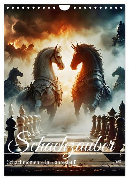 Produktbild: Schachzauber (Wandkalender 2026 DIN A4 hoch), CALVENDO Monatskalender