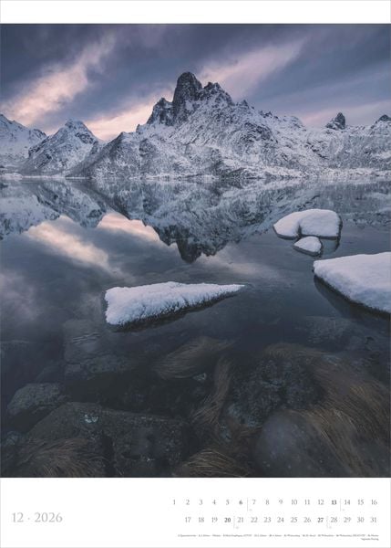 Produktbild: Spirit of Nature 2026 - Bildkalender XXL 50x70 cm - hochwertiger Wandkalender im Hochformat - Landschaftskalender - Naturkalender - Wandplaner