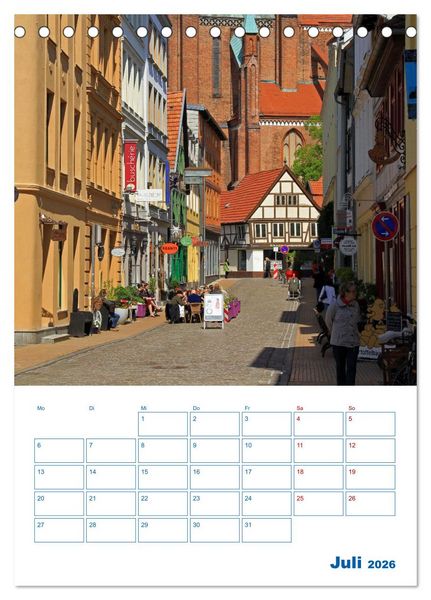 Produktbild: Residenzstadt Schwerin - Mecklenburg-Vorpommern - Terminplaner (Tischkalender 2026 DIN A5 hoch), CALVENDO Monatskalender