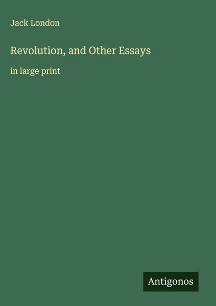 Produktbild: Revolution, and Other Essays