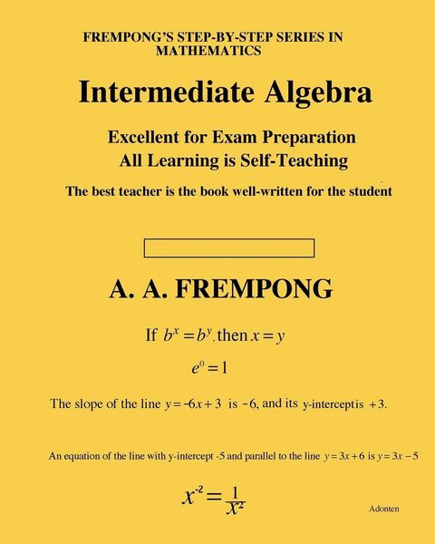 Produktbild: Intermediate Algebra