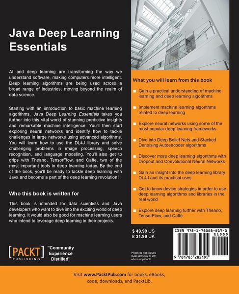 Produktbild: Java Deep Learning Essentials