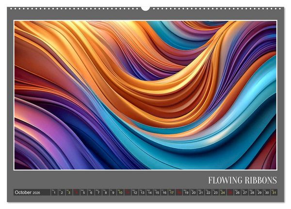 Produktbild: Fantasy in shape and color (Wall Calendar 2026 DIN A2 landscape), CALVENDO 12 Month Wall Calendar