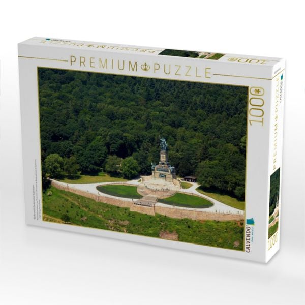 Produktbild: CALVENDO Puzzle Niederwald-Denkmal bei R&uuml;desheim | 1000 Teile Lege-Gr&ouml;&szlig;e 64x48cm Foto-Puzzle f&uuml;r gl&uuml;ckliche Stunden