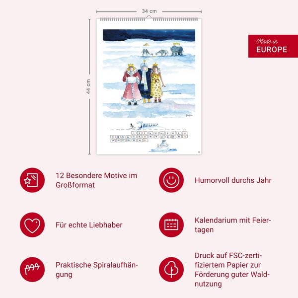 Produktbild: Helme Heine: Edition Kalender 2027