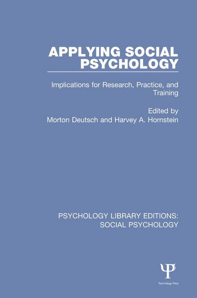 Produktbild: Applying Social Psychology