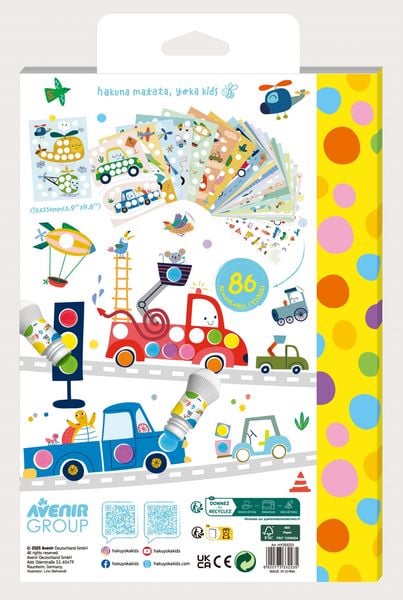 Produktbild: HAKUYOKA - Punkt-Malbuch Fahrzeuge