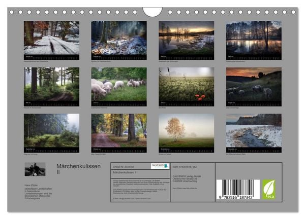 Produktbild: M&auml;rchenkulissen II (Wandkalender 2026 DIN A4 quer), CALVENDO Monatskalender