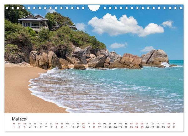 Produktbild: Die sch&ouml;nsten Inseln Thailands (Wandkalender 2026 DIN A4 quer), CALVENDO Monatskalender