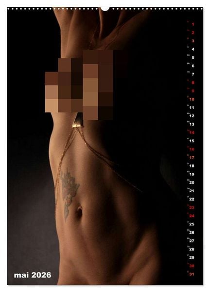 Produktbild: L'or nu (Calendrier mural 2026 DIN A2 horizontal), CALVENDO calendrier mensuel
