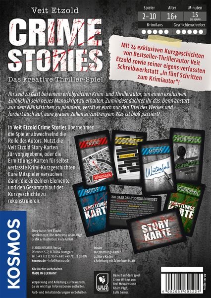 KOSMOS - Crime Stories - Das kreative Thriller-Spiel