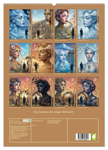 Produktbild: Die Chroniken der ewigen Sehnsucht (hochwertiger Premium Wandkalender 2027 DIN A2 hoch), Kunstdruck in Hochglanz