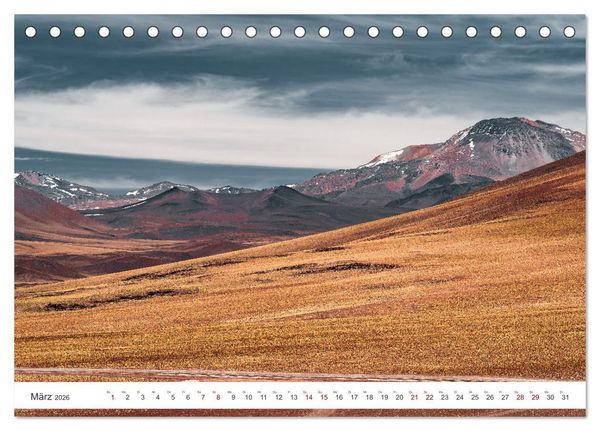 Produktbild: Chile - Die stille Kraft der Atacama (Tischkalender 2026 DIN A5 quer), CALVENDO Monatskalender