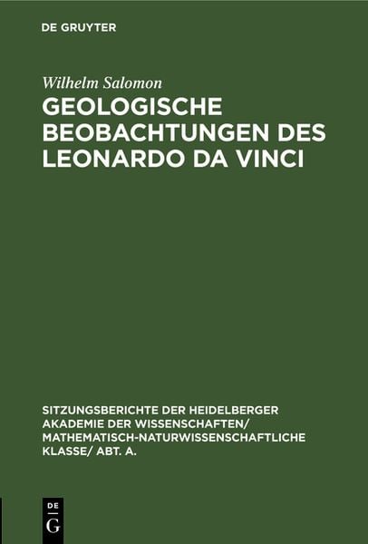 Produktbild: Geologische Beobachtungen des Leonardo da Vinci
