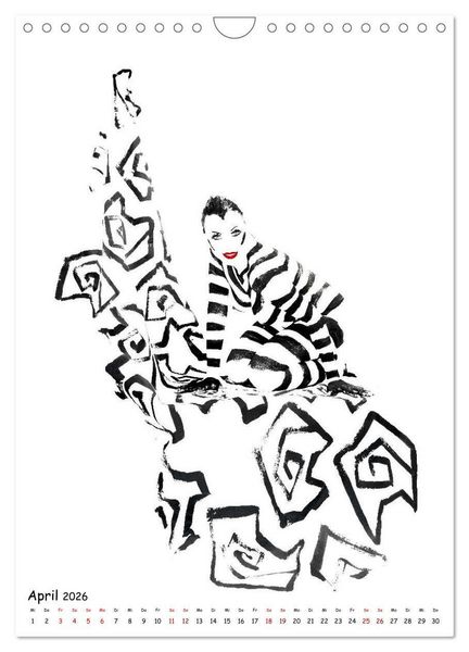 Produktbild: MEL Bodypainting von fru.ch (Wandkalender 2026 DIN A4 hoch), CALVENDO Monatskalender