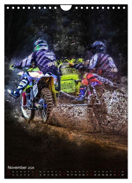 Produktbild: Motocross Seitenwagen - einfach cool (Wandkalender 2026 DIN A4 hoch), CALVENDO Monatskalender