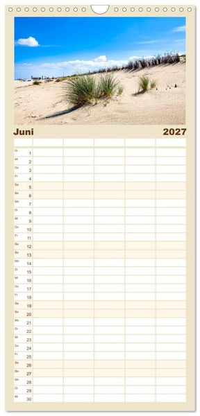 Produktbild: Familienplaner 2027 - NORDERNEY - Meine Liebe zur Nordseeinsel mit 5 Spalten (Wandkalender, 21 x 45 cm) CALVENDO