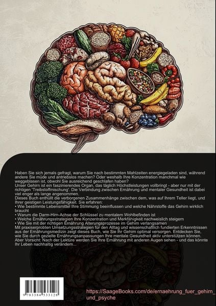 Produktbild: Gehirn Ern&auml;hrung & Psyche: Praktische Ern&auml;hrungsmedizin f&uuml;r seelisches Wohlbefinden