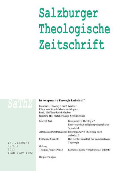 Salzburger Theologische Zeitschrift. 17. Jahrgang, 2. Heft 2013