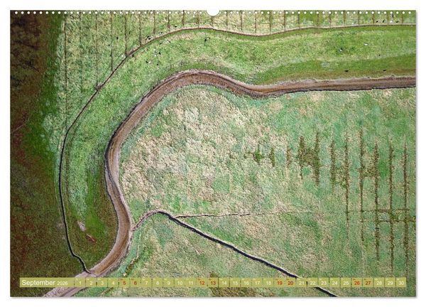 Produktbild: neunziggrad I photoart: das wattenmeer von oben (hochwertiger Premium Wandkalender 2026 DIN A2 quer), Kunstdruck in Hochglanz